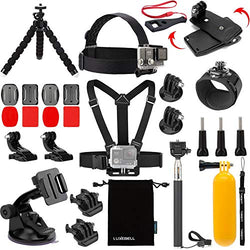 Luxebell Accessories Kit for AKASO EK5000 EK7000 4K WIFI Action Camera Gopro Hero 6 5/Session