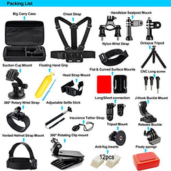 Soft Digits Accessories Kit for GoPro Hero 6 5 4 3+ Session Accessory Bundle Set for Action