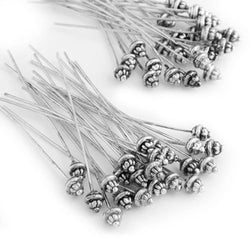Ecloud ShopUS 50 Antique Tibetan Silver Tone 55mm Head Pins Needles FASHION