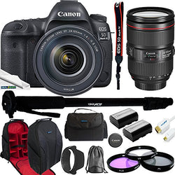Canon EOS 5D Mark IV Full Frame Digital SLR Camera with EF 24-105mm f/4L is II USM Lens Kit + Deal-Expo Advanced Accessories Bundle