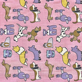 Westminster Pink Print Fabric Cotton Polyester Broadcloth by The Yard 60" inches Wide