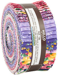 Woodside Blossom Spring Roll Up 40 2.5-inch Strips Jelly Roll Robert Kaufman Fabrics RU-752-40