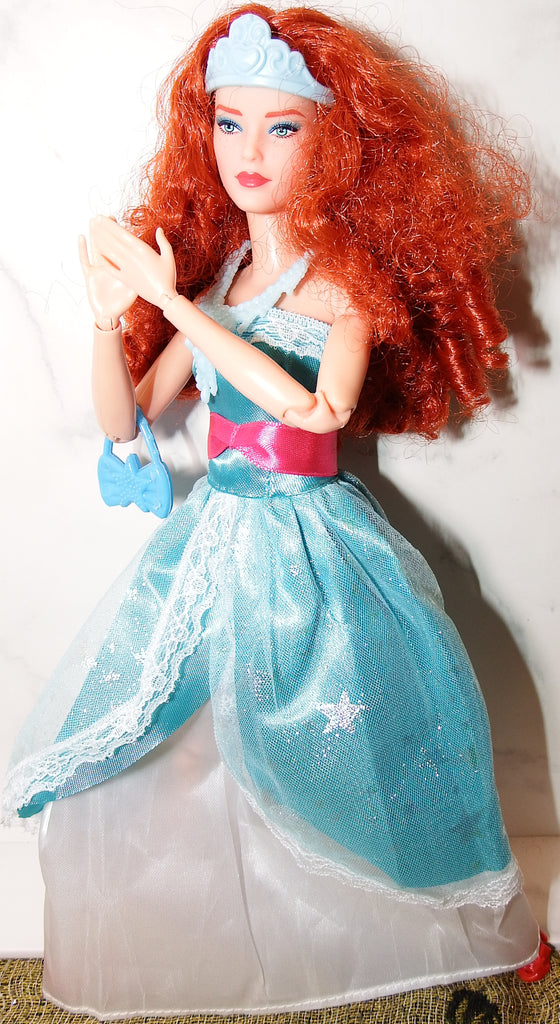 Barbie Red Head in Blue Cinderella Dress