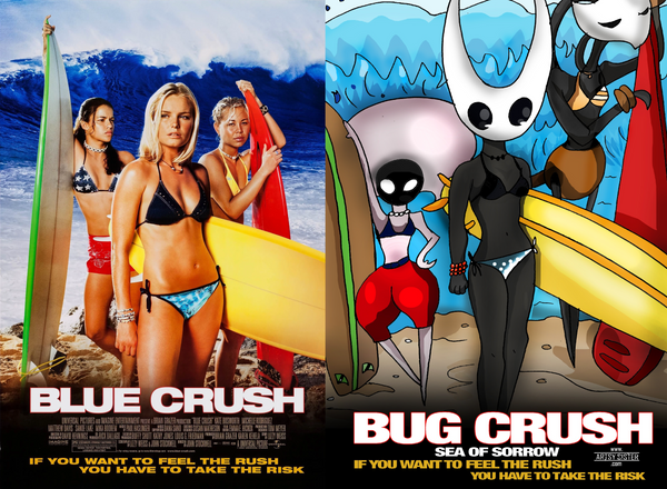 Hollow Knight Blue Crush Fanart