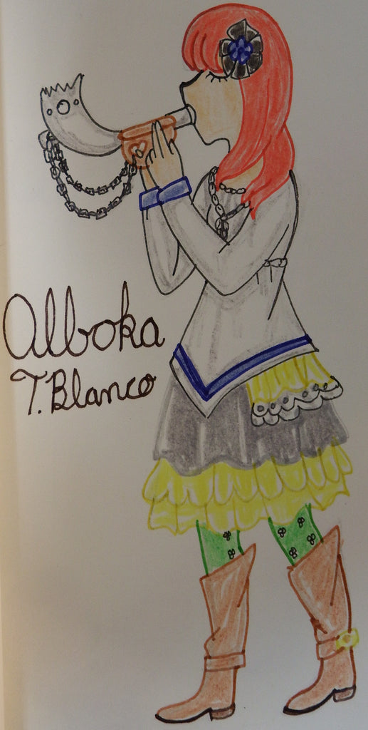 Anime Girl Playing the Alboka