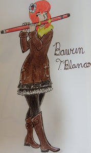 Anime Girl Playing the Bawun