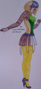 Semioptera Wallecei Ballerina Anime Drawing