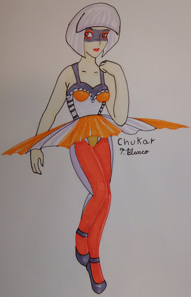 Chukar Anime Ballerina Drawing