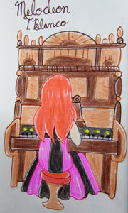 Melodeon Organ Anime Music Drawing