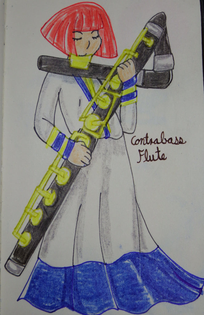 Contrabass Flute Anime Drawing