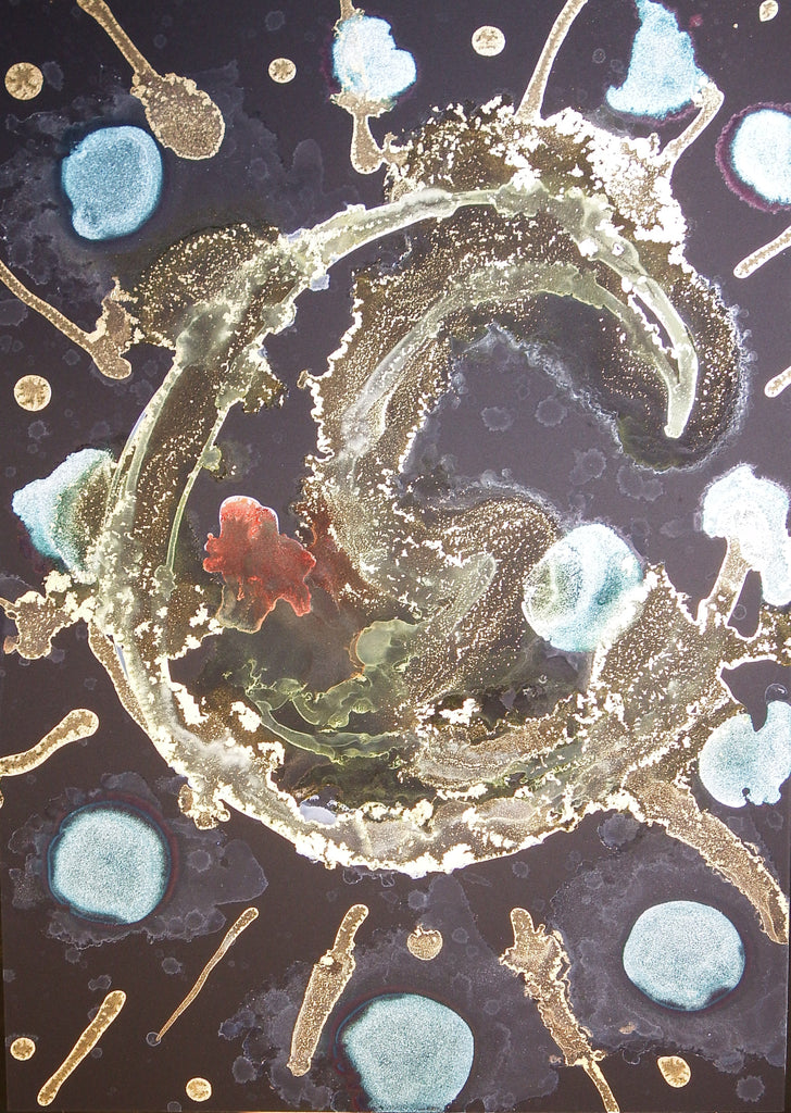 Ink Art Halloween and Other Paintings