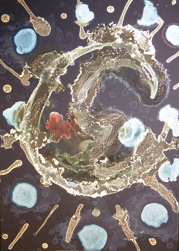 Ink Art Halloween and Other Paintings