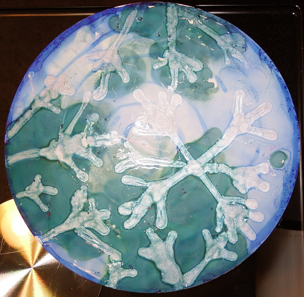 Ink Art Winter Butterflies and Christmas Orbs