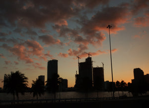Sunset over Miami Beach