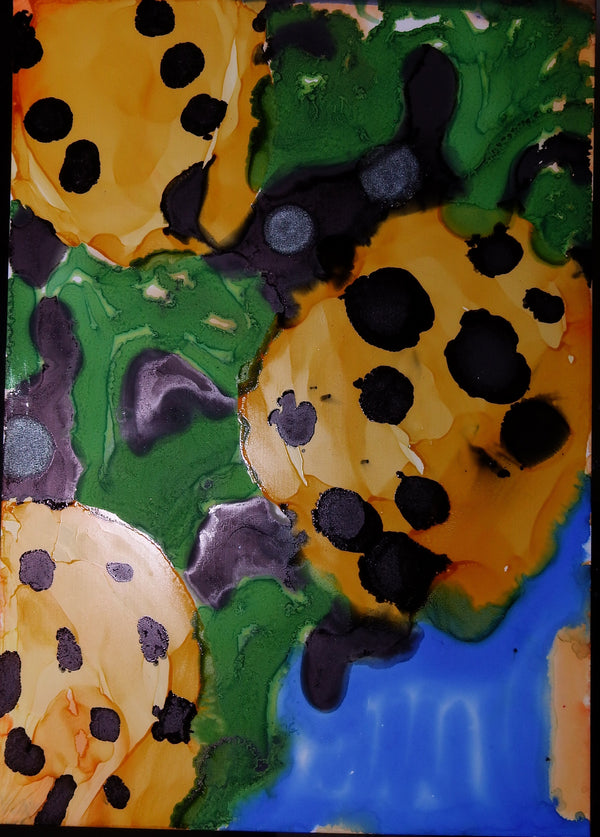 Ink Art: Dragonflies and Ladybugs