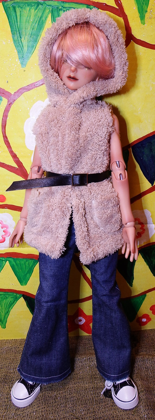 BJD Doll Guys in Fluffy Jacket and Sailor Suit