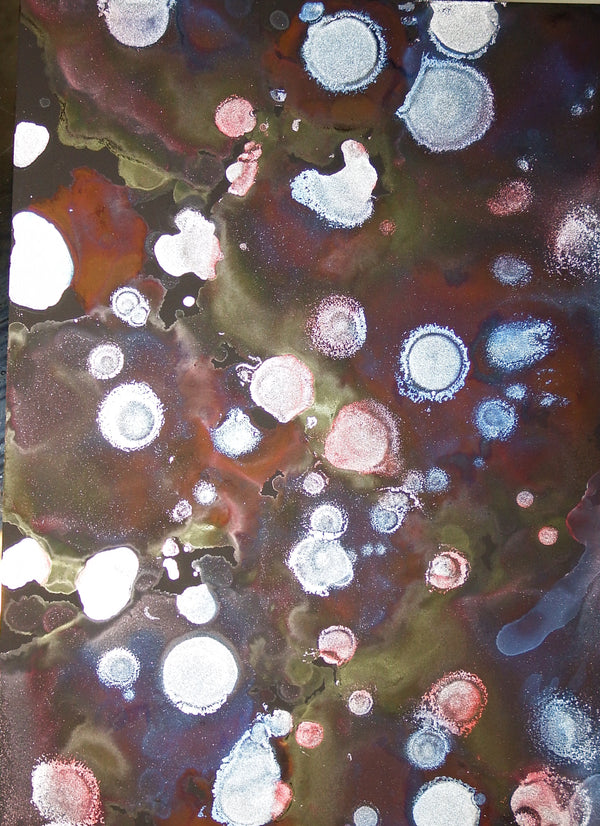 March Ink Art With Fireworks for Good Fun