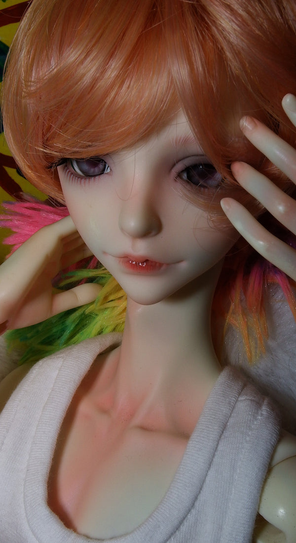 BJD Elf in Cozy Red Stripe Pajamas