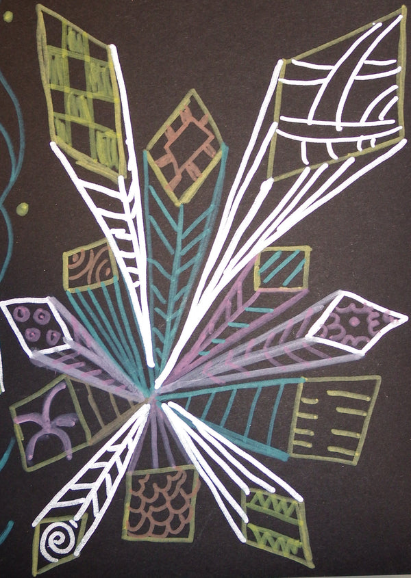 Zentangle and Henna Patterns June Art