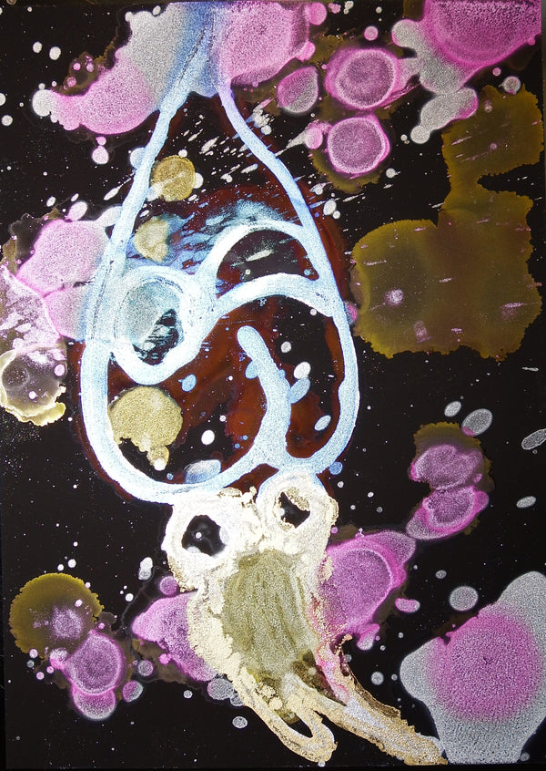 Squid Ink Painting Art