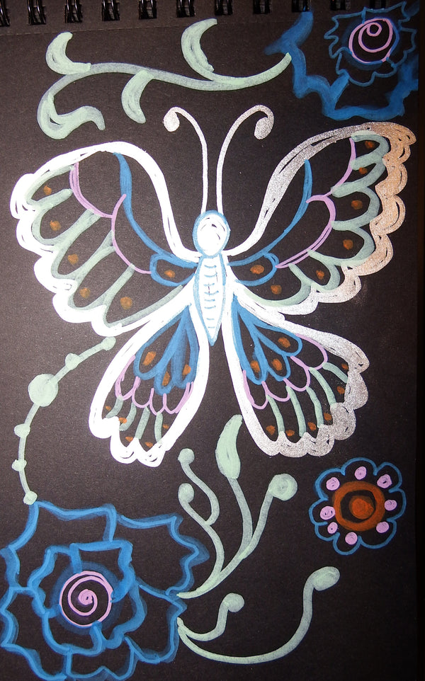 Butterfly Henna Pattern Fun