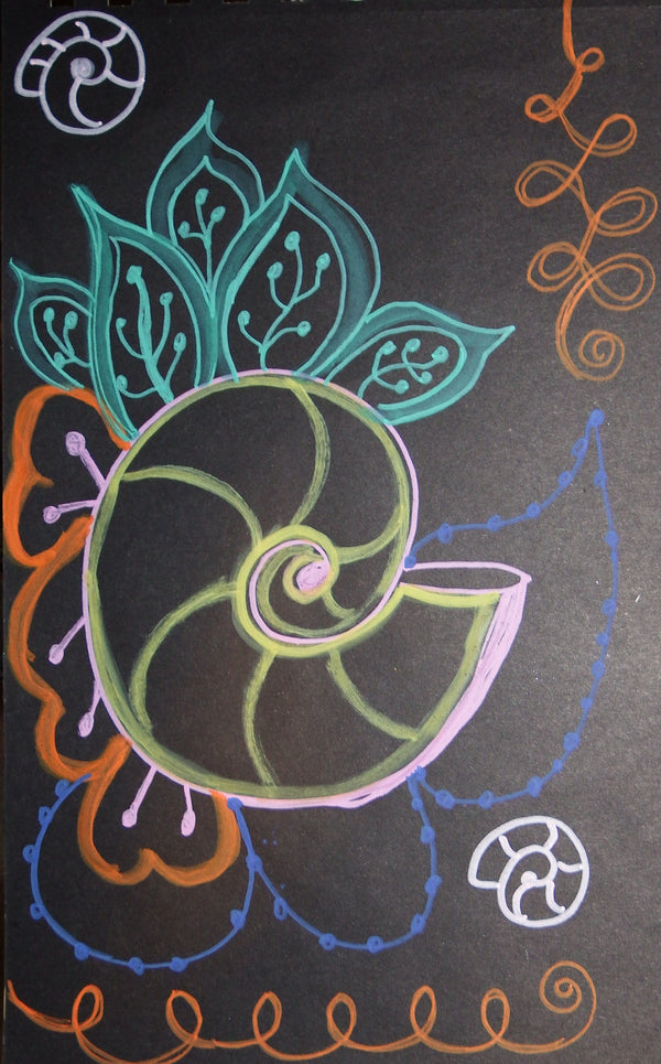 Henna Pattern Sea Shell Pattern Drawing