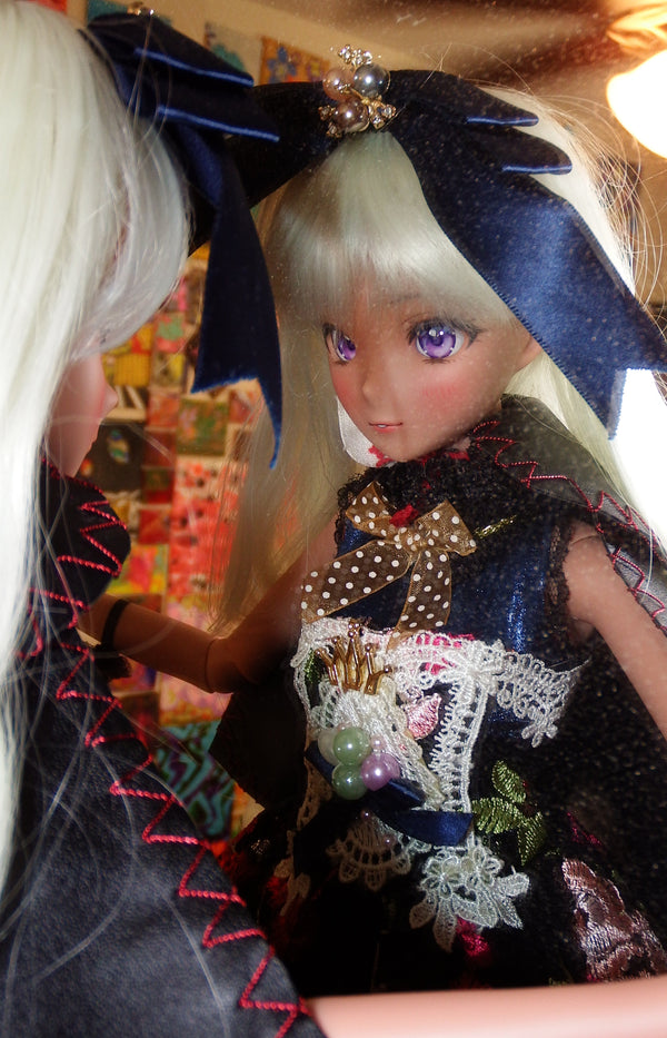 BJD in Princess Fashion With Blue Ribbon Smart Doll