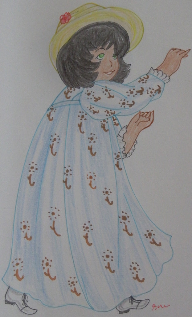 Little Girl in a Blue Dress 1880