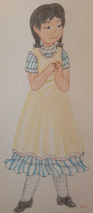 Londoner Girl in a Cute Dress from the 1850