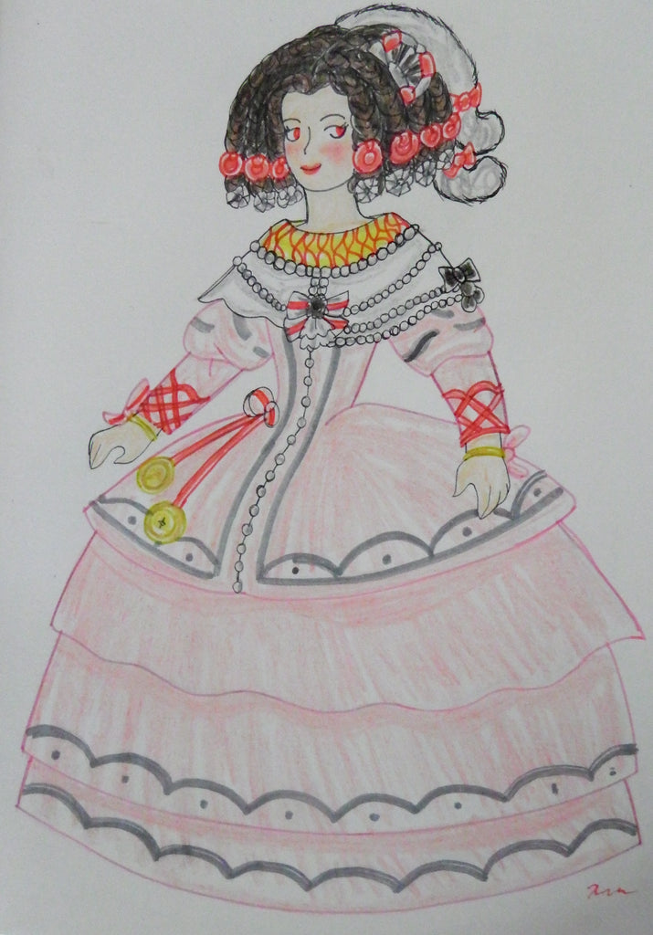 Cake Spanish Girl circa 1650
