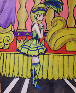 Alice in Disguise Acrylic Anime Painting by Me