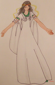 Anime Girl in a German Dress circa 1200s