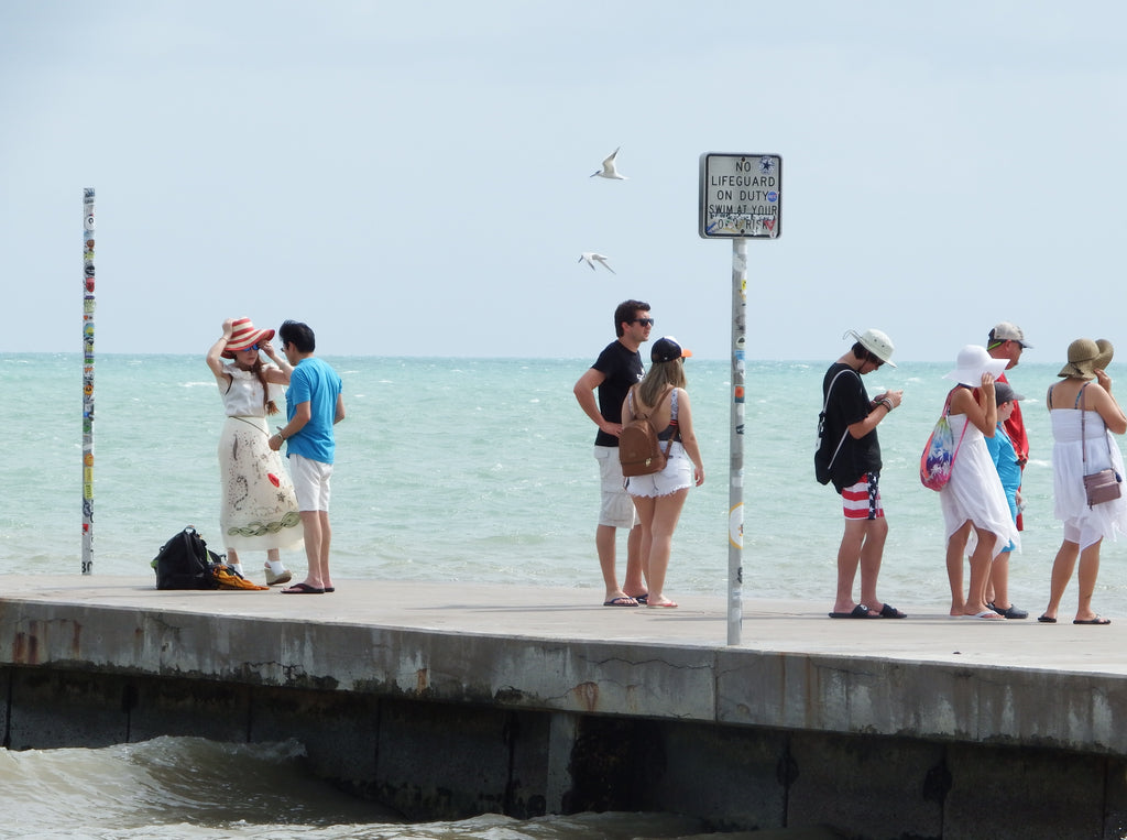 Flock of Tourists in Key West