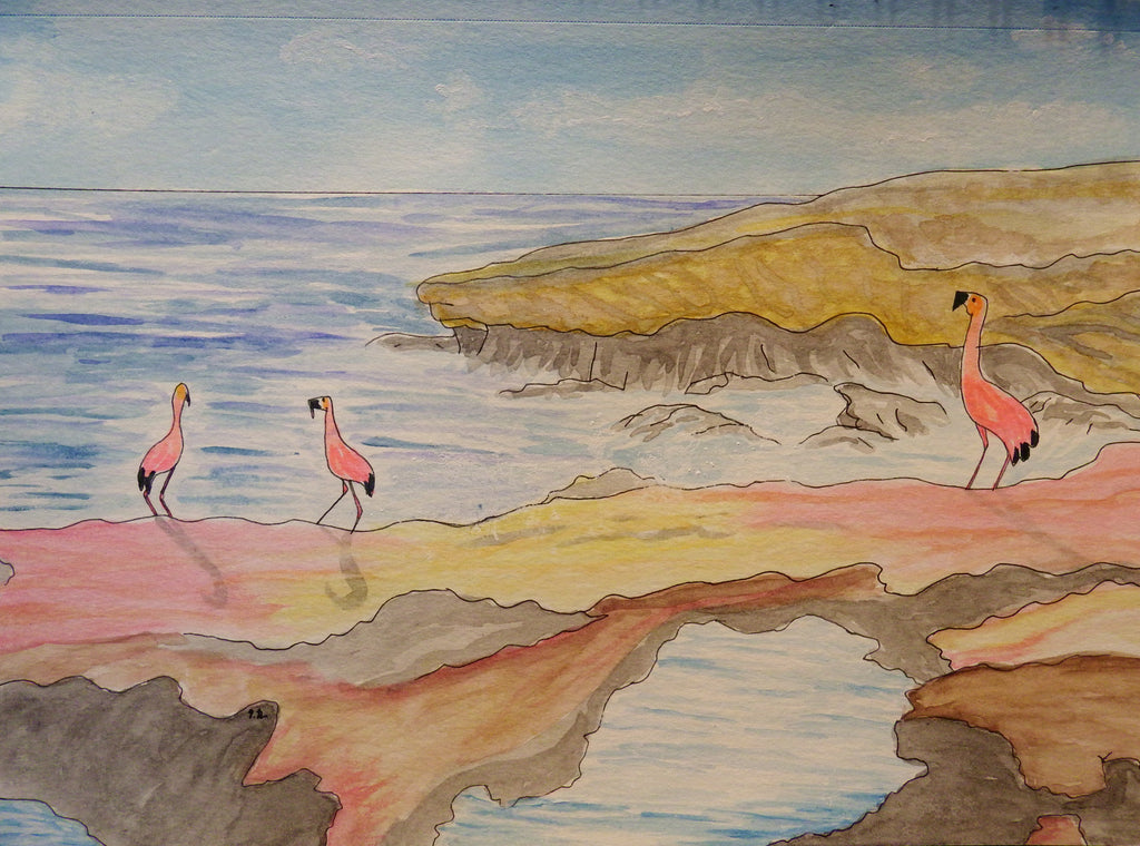 Watercolor Paintings of Aruba, Jamaica, Bermuda and Martinique