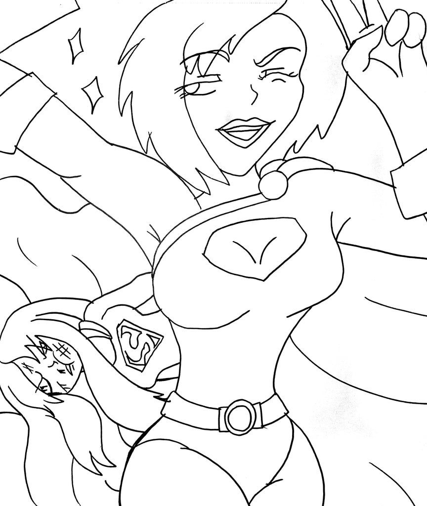 Power Girl Taking a Selfie Fanart