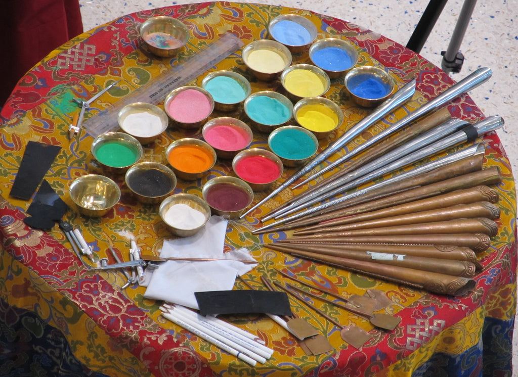 Painting Supplies Used by Buddhist Monks
