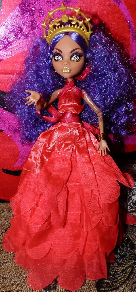 Monster High Doll Werewolf in Red Princess Dress