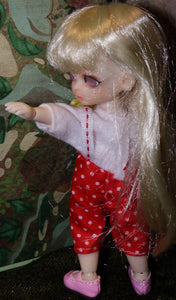 Ringdoll Tange in Polka Dot Onesie