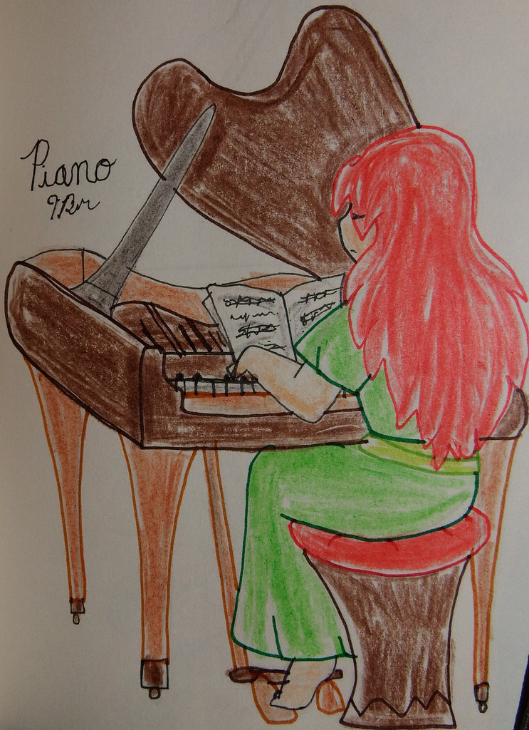 Piano Music Instrument Anime Drawing