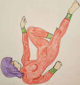 Anime Drawing Poses Reclining Maiden Leotard