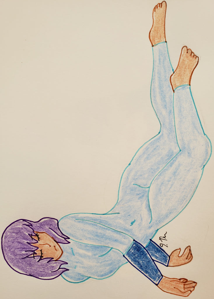 Restful Position Drawing Anime Pose