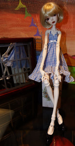 Doll Chateau Ashley in Blue Plaid Dress