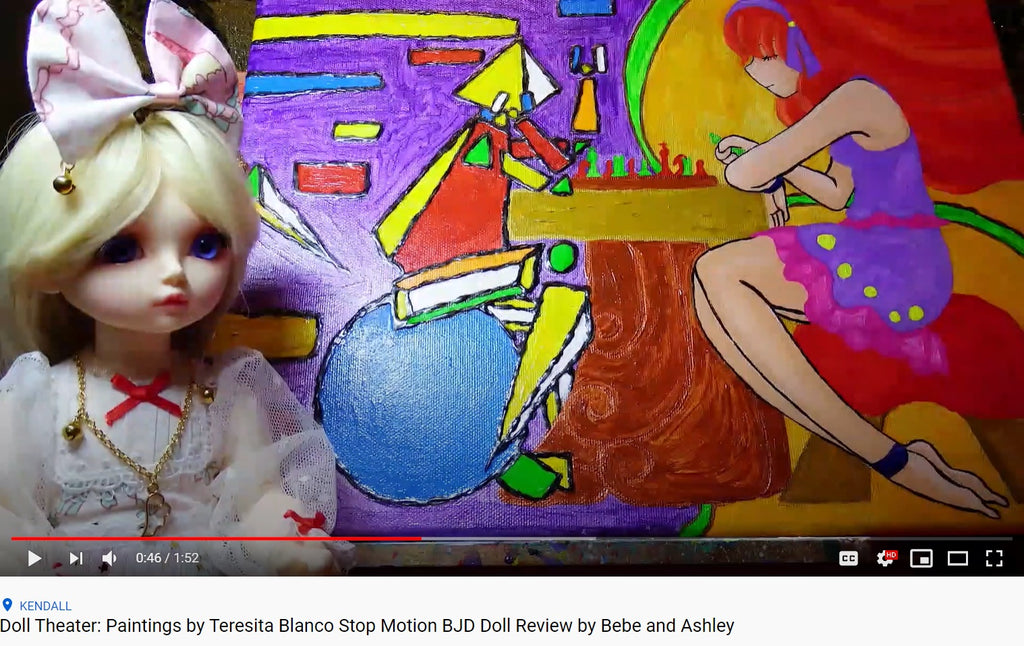 Doll Theater Paintings by the Artsy Sister Stop Motion Video