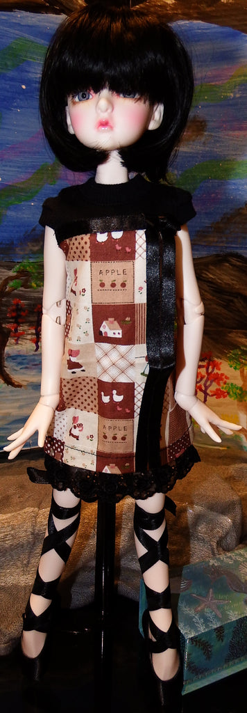 Dollmore Ha Seol Odette Mini Photoshoot in Sepia Dress