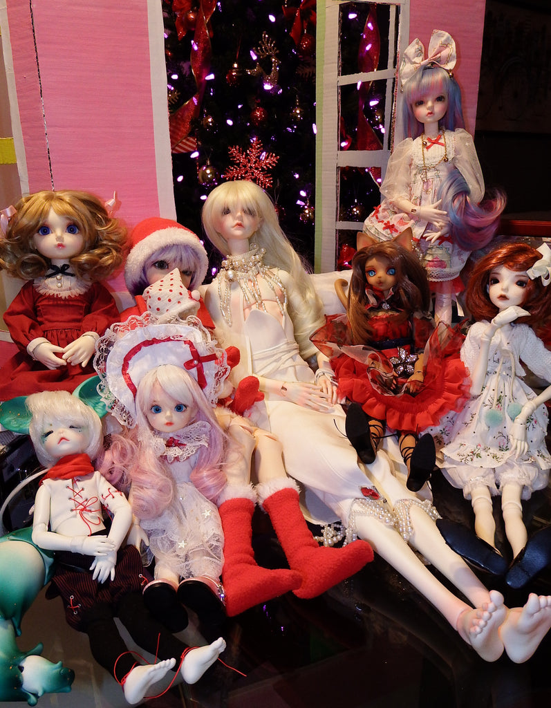 Merry Christmas 2021 All My BJD Dolls Photoshoot