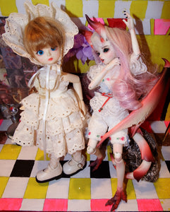 Dragon and Lady BJD Doll Tea Party Photoshoot