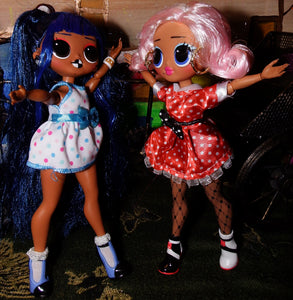 Lol Surprise Dolls in Polka Dot Dresses Photoshoot
