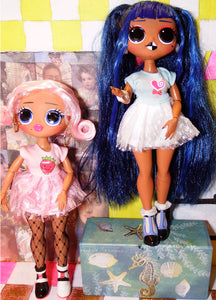 LOL Surprise Doll Cherry Pink and Berry Blue Outfits Photoshoot
