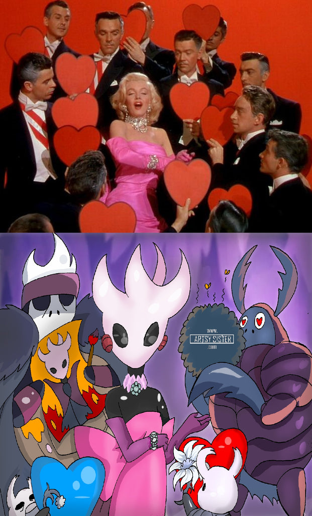 Valentine’s Day Hollow Knight x Marilyn Monroe Parody: Geos are a Bug’s Best Friends
