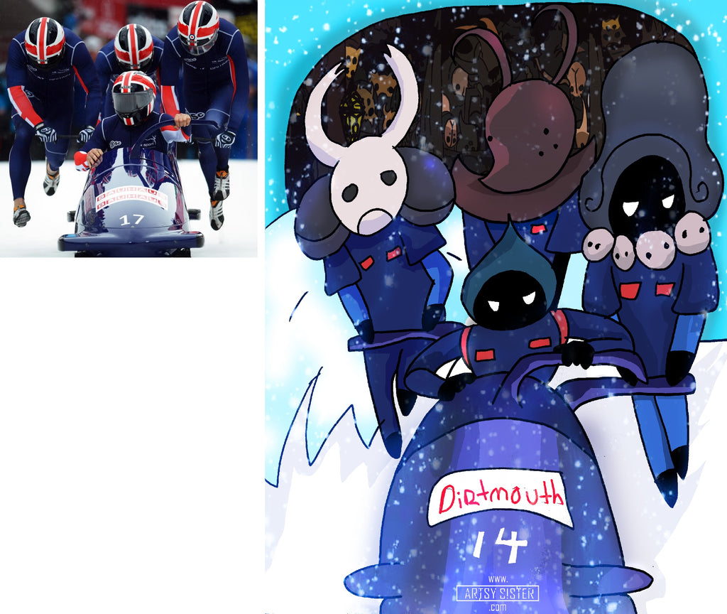 Hollow Knight Bobsleigh Fanart